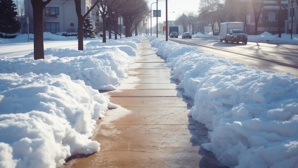 Regina Winter Resources Cleared residential sidewalk in Regina