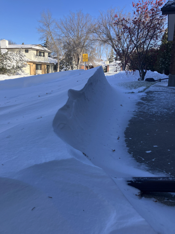snow drifting regina