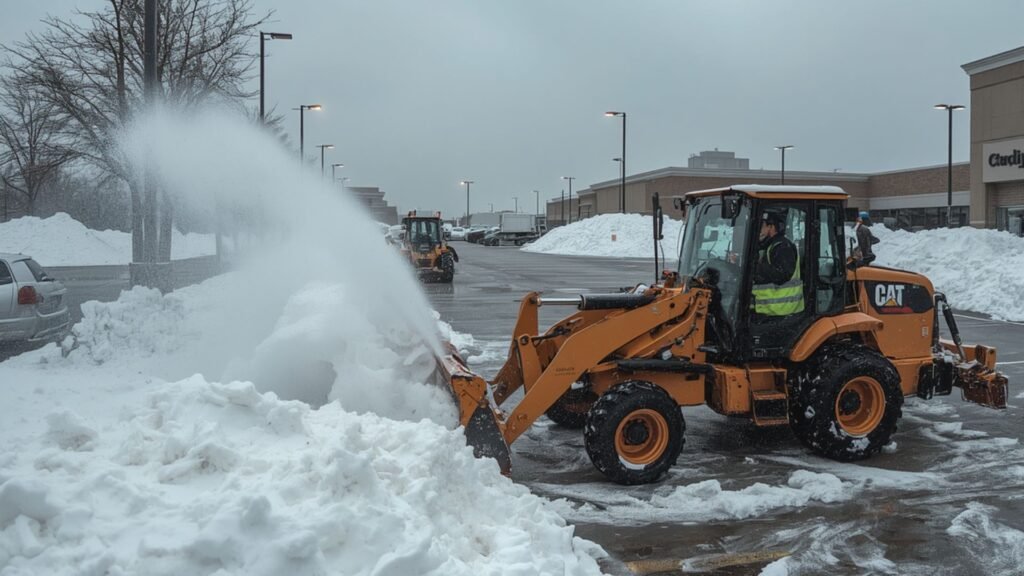 Commercial Snow Removal in Regina Commercial snow removal in Regina parking lot