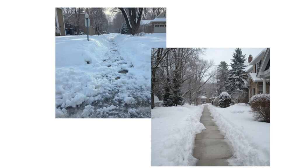 Snow Removal Contracts: What Should You Look For? Removing snow from a residential walkway in Regina