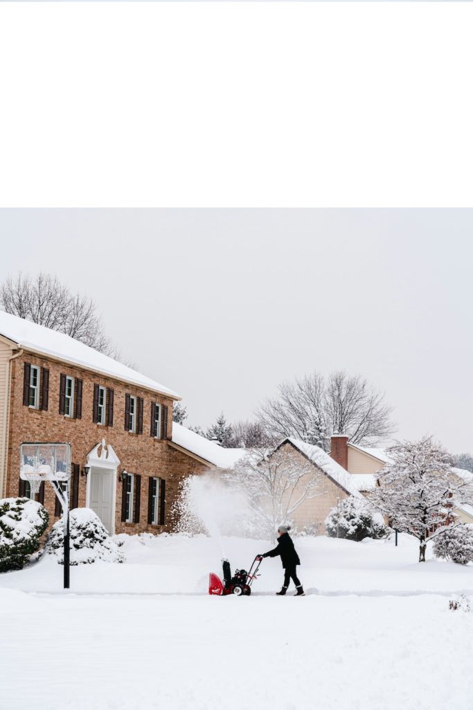 snowblower walkway